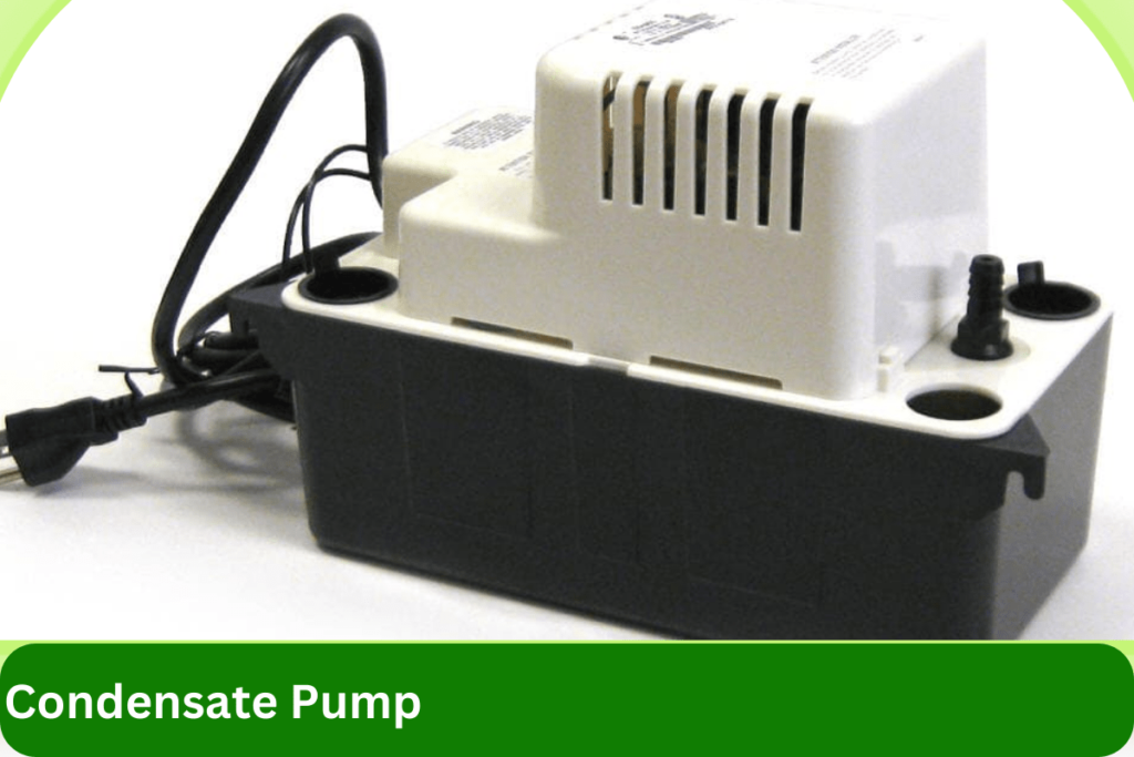 should a condensate pump have water in it